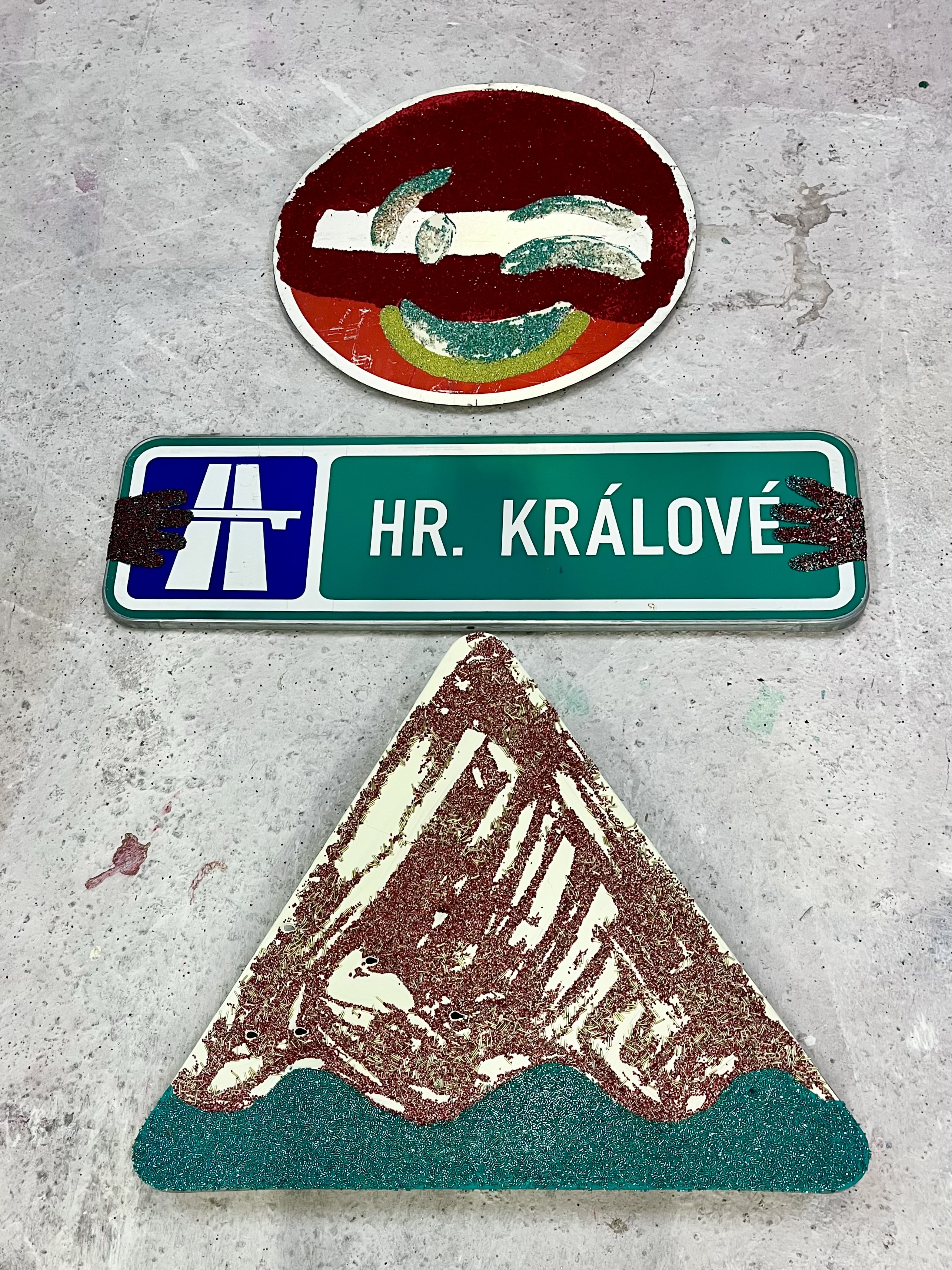 Ludvík Baleka v ateliéru Petra Písaříka